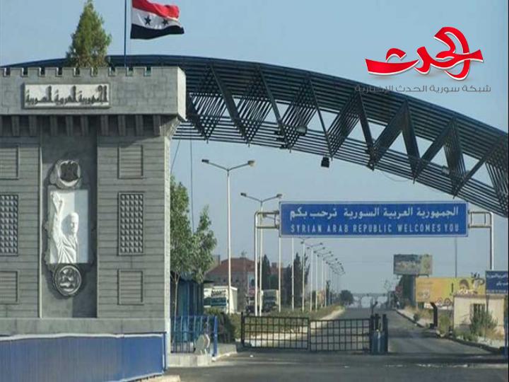 استئناف الحركة المرورية اليوم عند منفذ جابر الحدودي مع الاردن