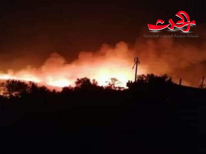 فرق الإطفاء ما زالت في مواجهة نيران أتت على مساحات حراجية واسعة في مصياف