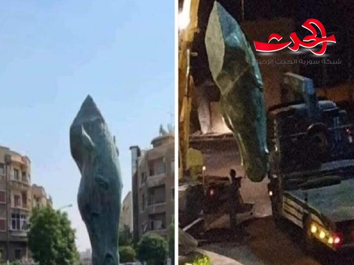 ازالة منحوتة رأس الحصان من ساحة المالكي بعد أقل من 24 ساعة من وضعها.. والسبب؟