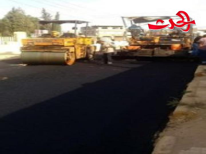 البدء بصيانة الفتحات المطرية في ضاحية قدسيا وبيت سحم وتعبيد شوارع في جيرود والهيجانة