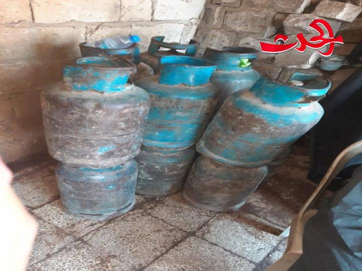 40 جرة غاز  و13طنا من القمح المحلي للمتاجرة بالسوق السوداء بقبضة عناصر الرقابة بحلب
