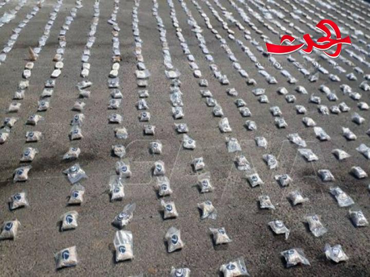 الجهات المختصة تضبط سيارة محملة بكميات كبيرة من المواد المخدرة بمنطقة القصير بريف حمص