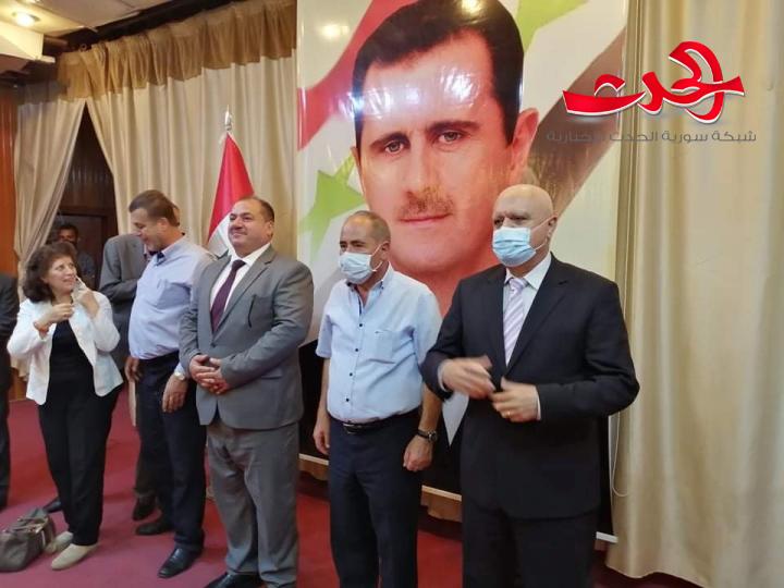 محافظة درعا تكرم ابطالها  الرياضيين بمختلف الالعاب