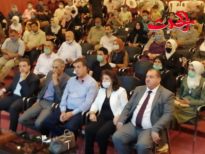 محافظة درعا تكرم ابطالها  الرياضيين بمختلف الالعاب