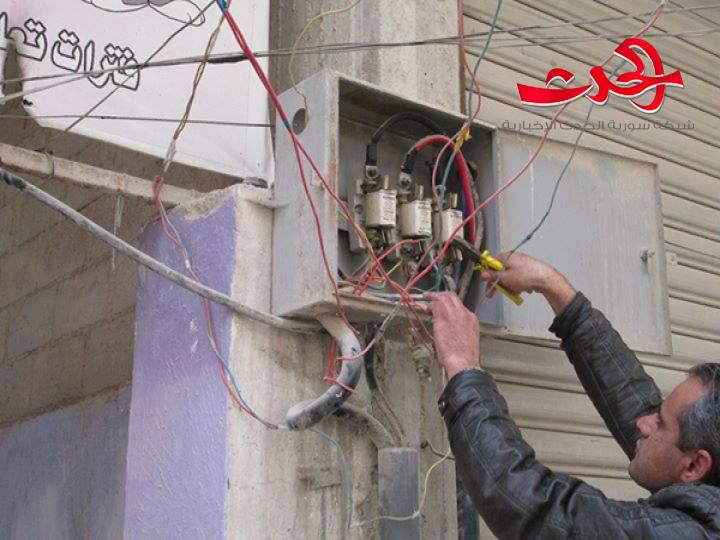 كهرباء ريف دمشق يسرقها التجار والصناعيين