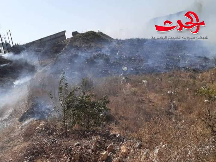 حرائق كبيرة تلتهم جبال مشتى الحلو.. و استدعاء الطيران للمساعدة في إخمادها