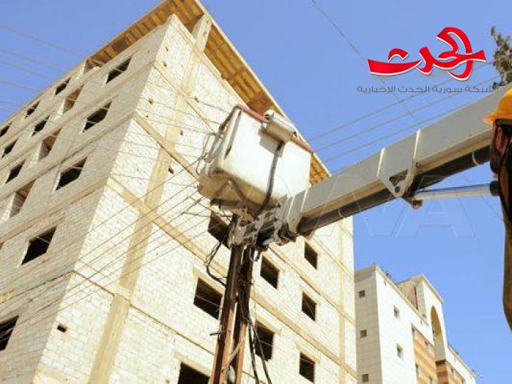مراكز تحويل جديدة بالخدمة في كهرباء السيدة زينب بريف دمشق استعداداً لفصل الشتاء