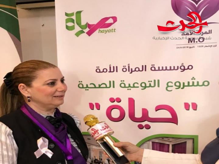 في الشهر الزهري..فعالية عن سرطان الثدي في مؤسسة المرأة الأمة للشابات الصم لينا الرفاعي: استهدفنا الفئات المهمشة