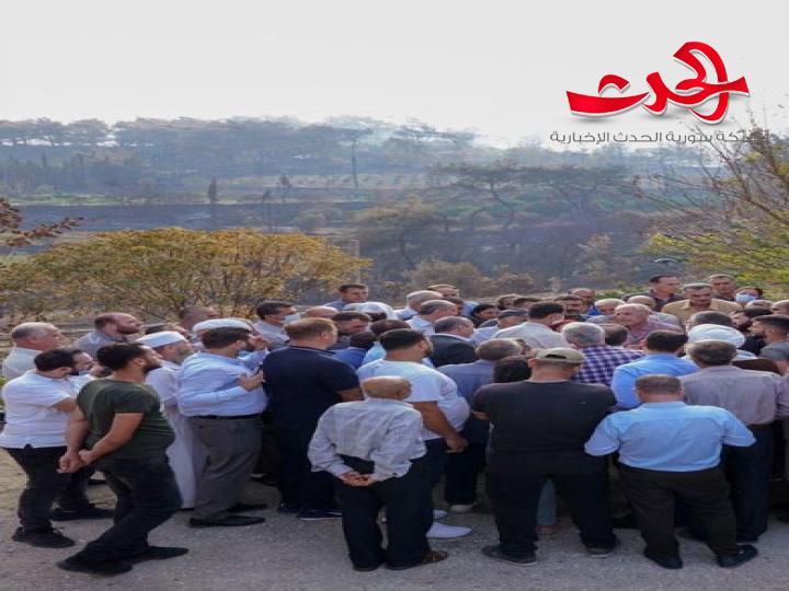 الرئيس الاسد يزور بللوران ويستمع للأهالي