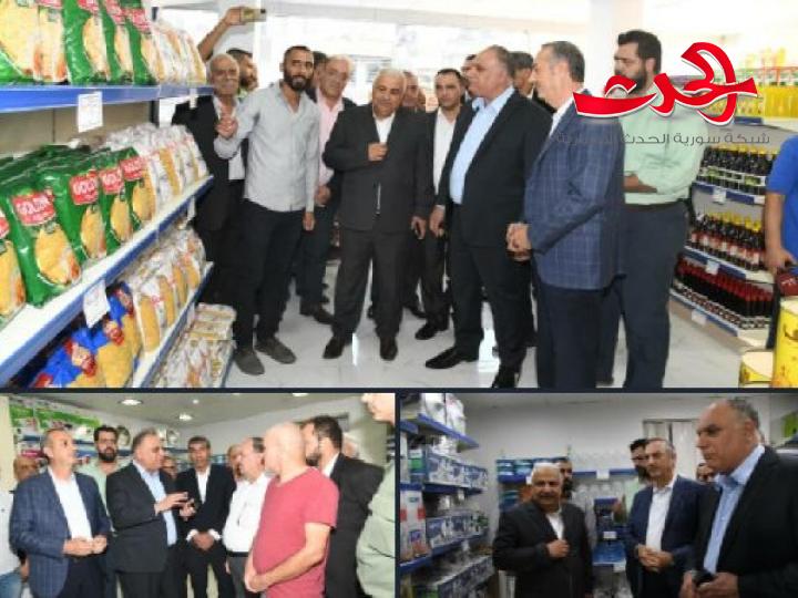 الوزير البرازي يفتتح مجمع قدسيا للسورية للتجارة