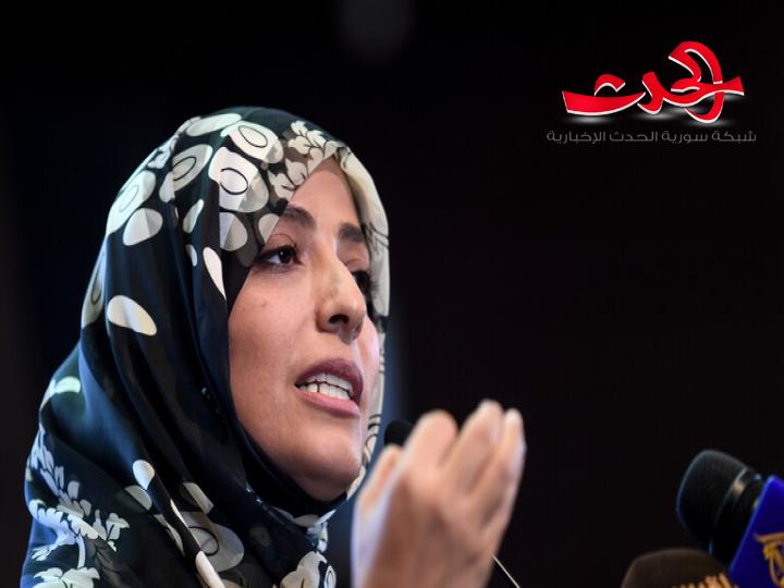 عقب نشر رسالة دبلوماسية من بريد كلينتون بشأنها.. توكل كرمان ترد بالمثل
