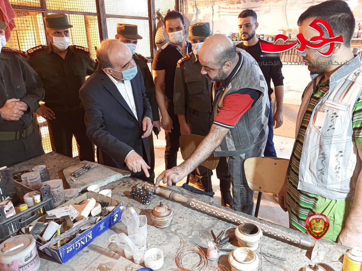 اللواء الرحمون يتفقد سجن دمشق المركزي