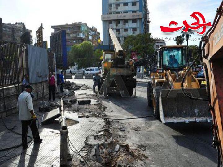 تنفيذ حل مروري في البرامكة تخفيفا للازدحام