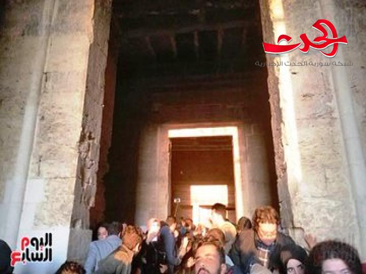 تعامد الشمس على وجه رمسيس الثاني لمدة 20 دقيقة