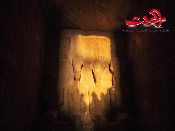 تعامد الشمس على وجه رمسيس الثاني لمدة 20 دقيقة