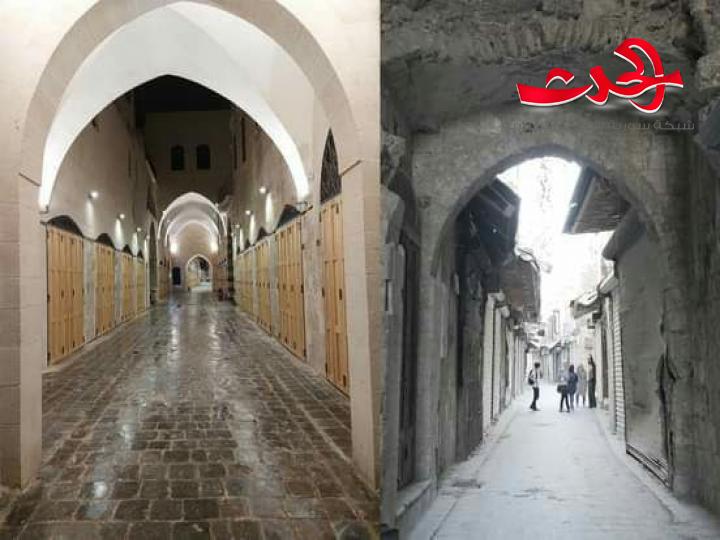 بالتعاون بين “الأمانة السورية للتنمية” و”الآغا خان”.. “خان الحرير” الأثري في حلب يسترد ألقه بعد ترميمه