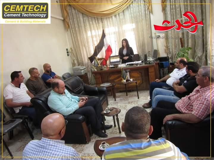 مجموعة شركات سيم تك تكمل جولتها التعريفية حول متجر الاسمنت الاقليمي