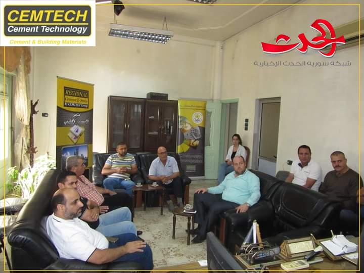 مجموعة شركات سيم تك تكمل جولتها التعريفية حول متجر الاسمنت الاقليمي