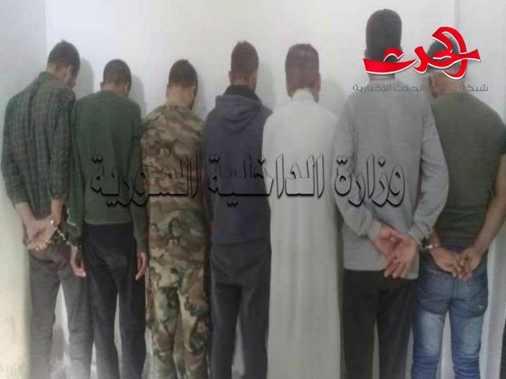 بقبضة الأمن عصابتي سرقة مؤلفة من ( 13) شخص في ناحيتي (الصبورة وكرناز ) بحماة