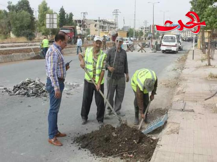 حلب تؤهل مدخلها الشمالي بطول ٣ كم بعد توجيهات المحافظ