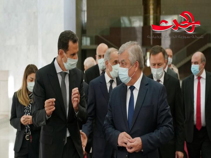 الرئيس الأسد يستقبل وفدا روسيا من وزارتي الدفاع والخارجية 