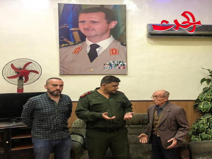 القاء القبض على الرجل الذي اسقط الرجل المسن ارضا في حلب