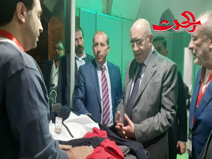السيد الرئيس بشار الأسد وعقيلته في معرض منتجين ٢٠٢٠