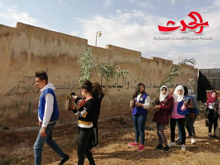 إطلاق الحديقة البيئية بدرعا بعنوان إيد بأيد لتزهر سورية من جديد