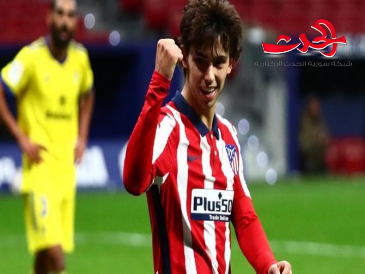 اتلتيكو مدريد يفوز على قادش بالدوري الإسباني لكرة القدم