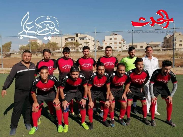 غدا موعد نهائي كأس محافظة درعا الكروي  والفريقين المتأهلين للنهائي انهيا استعداداتهم للقاء