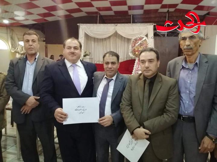 تكريم نادي طفس المتوج بلقب كأس محافظة درعا