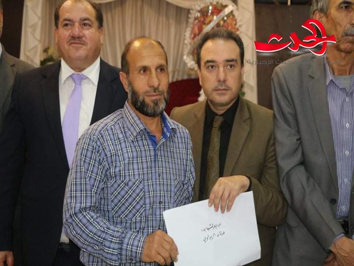 تكريم نادي طفس المتوج بلقب كأس محافظة درعا
