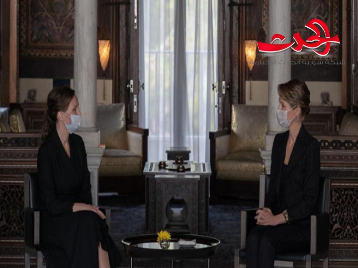 السيدة أسماء الأسد تستقبل مفوضة رئيس روسيا الاتحادية لحقوق الأطفال والحديث يدور حول الجهود السورية والروسية لإخراج الأطفال ال