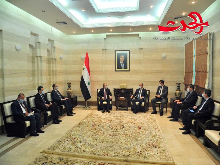 المهندس عرنوس يبحث مع فاديموفيتش تعزيز العلاقات الثنائية في مختلف المجالات