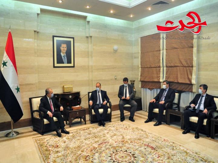 المهندس عرنوس يبحث مع فاديموفيتش تعزيز العلاقات الثنائية في مختلف المجالات