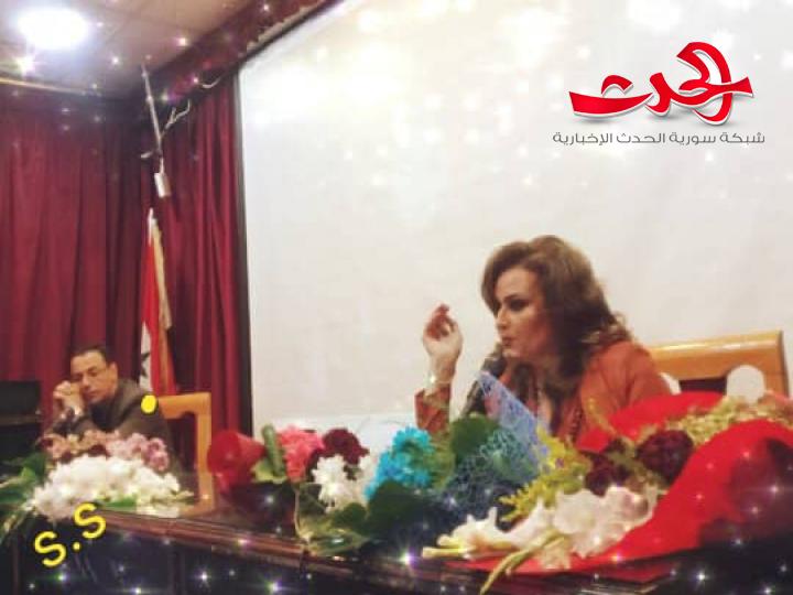 الكاتبة مجدولين الجرماني توقع روايتها الأولى في ثقافي أبي رمانة