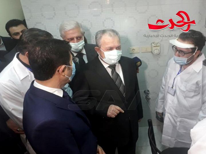 افتتاح مشفى التل الوطني بطاقة 60 سريراً وبكلفة إجمالية تقدر بمليار و450 مليون ليرة