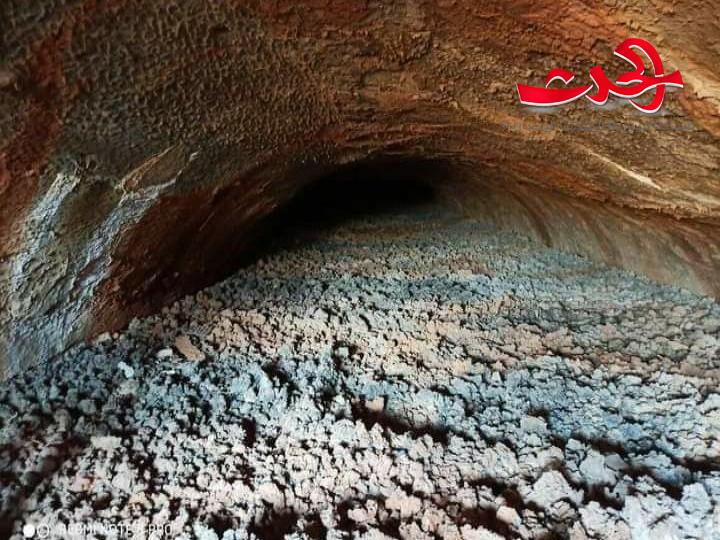 اكتشاف مغارة طبيعية في المنطقة الصناعية بالسويداء