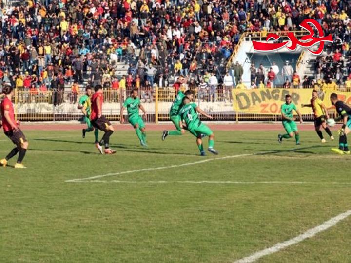 تشرين يواصل صدارته للدوري الممتاز لكرة القدم