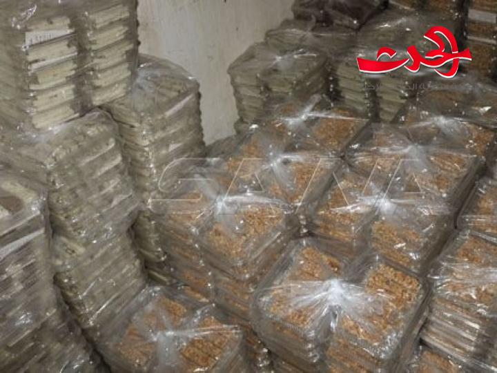 ضبط منشأة لتصنيع أطعمة الأطفال مخالفة للشروط الصحية باللاذقية