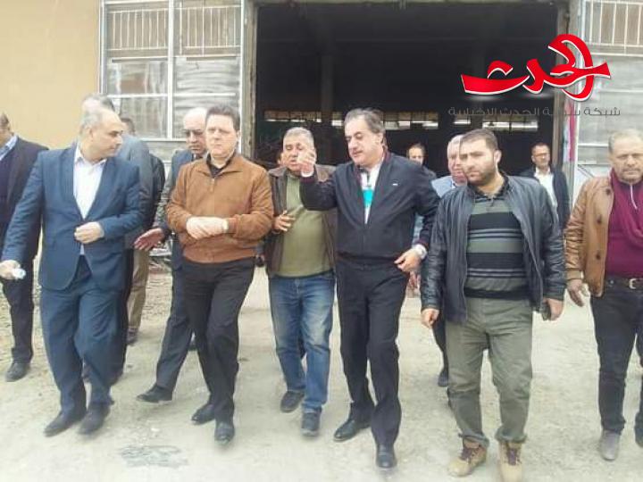 اللجنة الوزارية لتتبع مشاريع محافظة حلب تتفقد سكن «المعصرانية» الشبابي ومركز الغربلة وتأهيل مركز حبوب «جبرين»