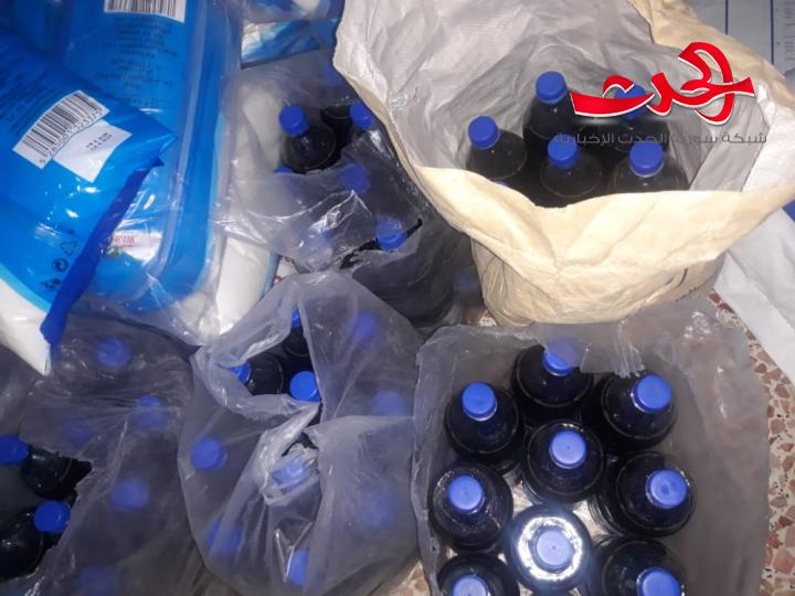 ضبط ورشة تصنع مواد غذائية غير مرخصة بطرطوس