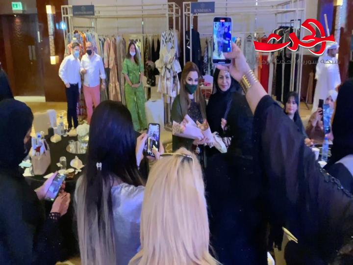 المصممة الاماراتية العالمية  عائشة الشامسي  تتربع على قمة منصات الازياء العالمية  مع كولكشن The QUEEN OF 7Sanabel