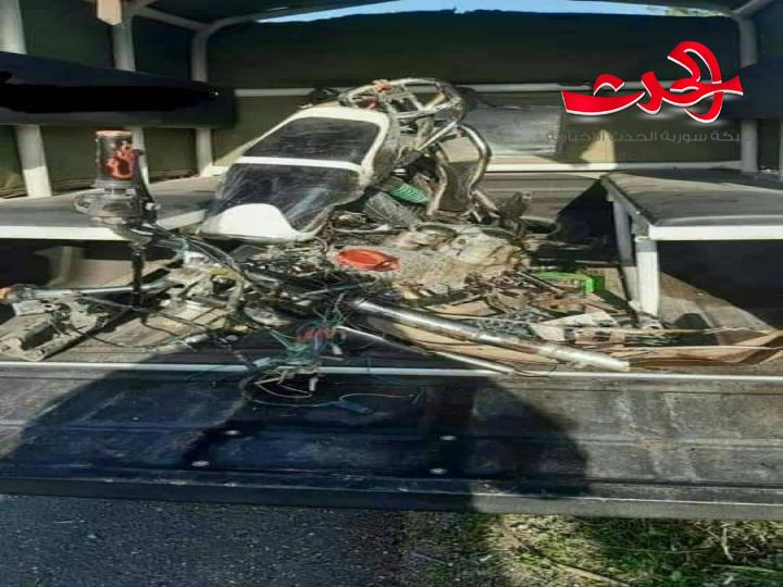 حادث مروري على طريق اللاذقية الحفة يودي بحياة طفلة وخالها