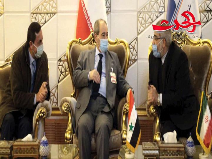 فيصل المقداد يلتقي كبار المسؤولين في ايران في أول زيارة له بعدتوليه مهام وزارة الخارجية