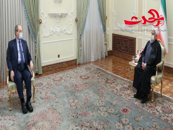 المقداد يختتم زيارته لطهران مشيدا بقوة العلاقات السياسية السورية الايرانية على مستوى العالم