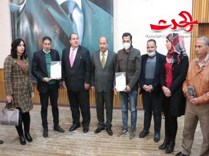 تخريج دفعة جديدة من المتدربين في دورات المهارات الإعلامية بشبيبة درعا