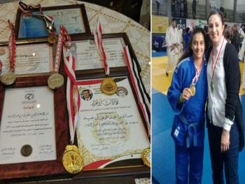 لاعبة الجودو السورية ساندرا عبيد تطمح الى التتويج في الخارج