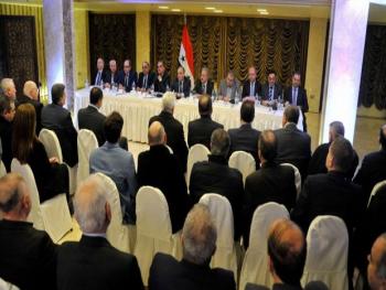 الوفد الحكومي يلتقي رجال الأعمال في حلب 