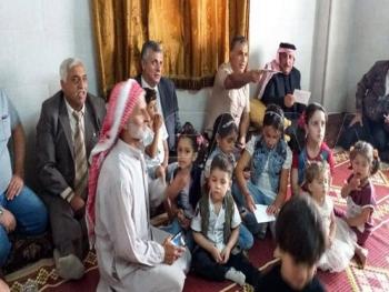 عودة الدفعة  الاولى من أهالي خان شيخون إلى منازلهم 